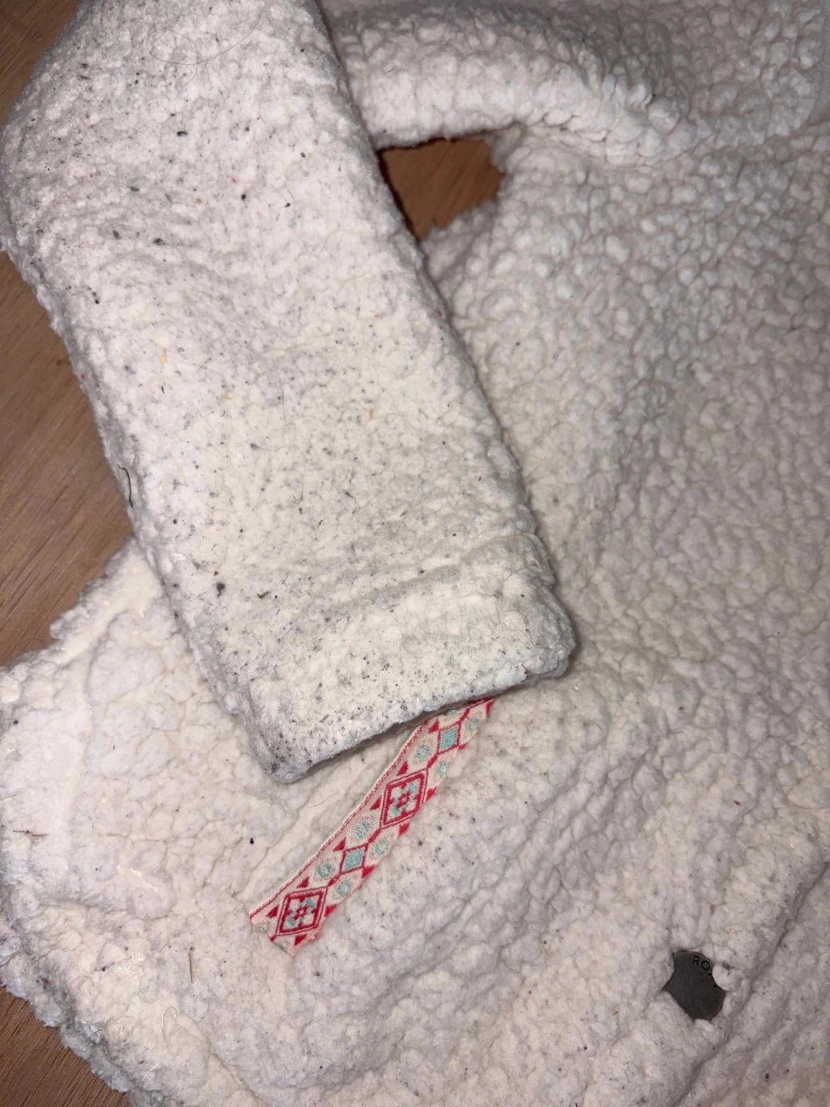 White warm fleece Roxy jacket size 10 years – photo 3